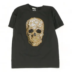 Black Solid Graphic/logo T-Shirt