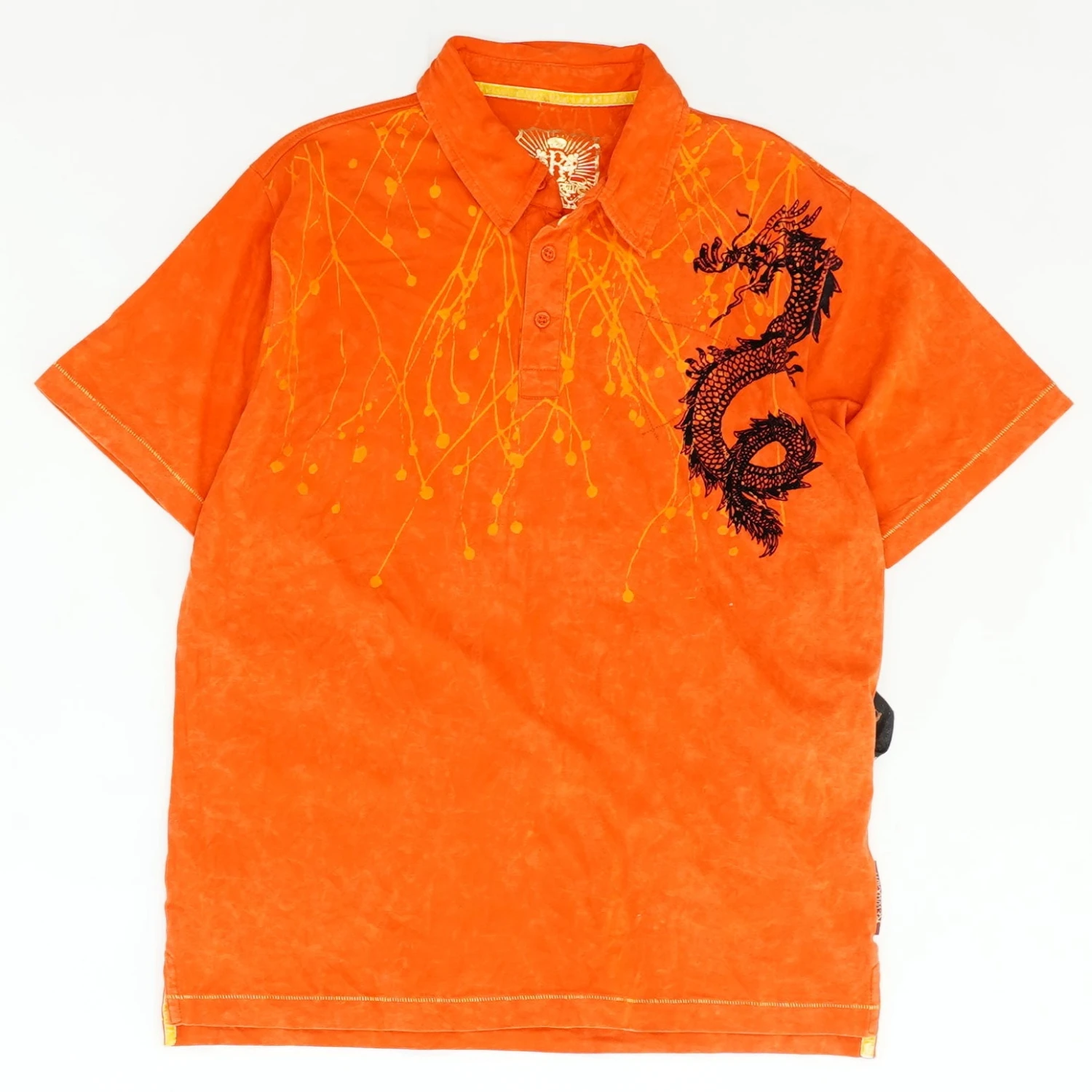 Revolution Orange Graphic Short Sleeve Polo 1 Revolution Orange Graphic Short Sleeve Polo