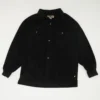 Black Solid Outdoor Button Down