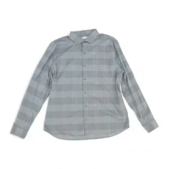 Calvin Klein Gray Check Long Sleeve Button Down