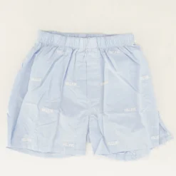 Blue Embroidered Detail Boxers