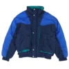 Vintage Navy Color Block Ski Jacket