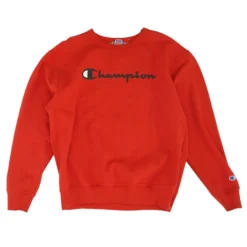 Champion Red Solid Sweatshirt