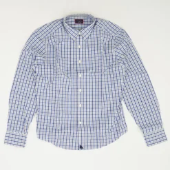 Almaden Blue Plaid Long Sleeve Button Down