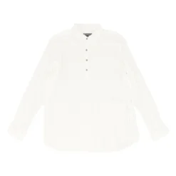 White Striped Henley T-Shirt