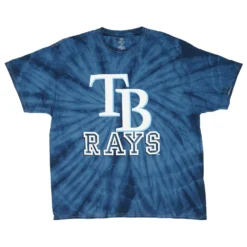 Blue Tie Dye Devil Rays Crewneck T-Shirt