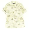 Jack & Jones Yellow Graphic Short Sleeve Button Down