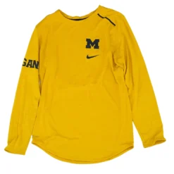 Nike Yellow Solid Active Pullover