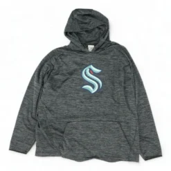 Gray Solid Seattle Kraken Hoodie
