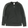 ADIDAS Black Striped Sweatshirt Pullover