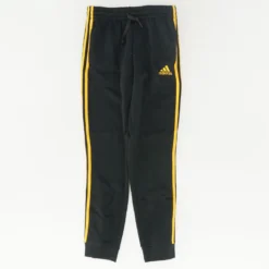 ADIDAS Black With Yellow Striped Sweatpants