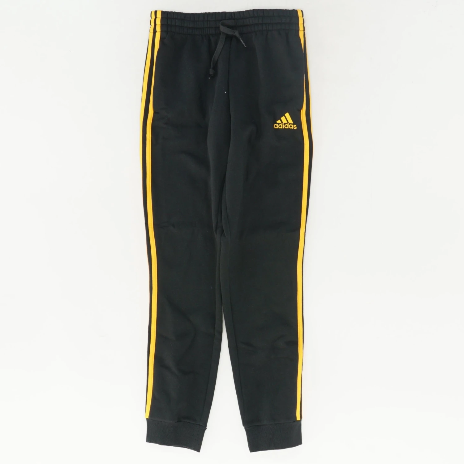 ADIDAS Black With Yellow Striped Sweatpants 1 ADIDAS Black With Yellow Striped Sweatpants