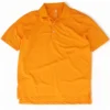 Orange Solid Short Sleeve Polo
