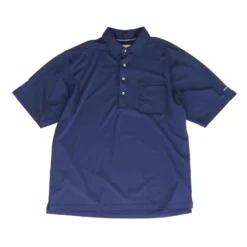 Navy Solid Short Sleeve Polo