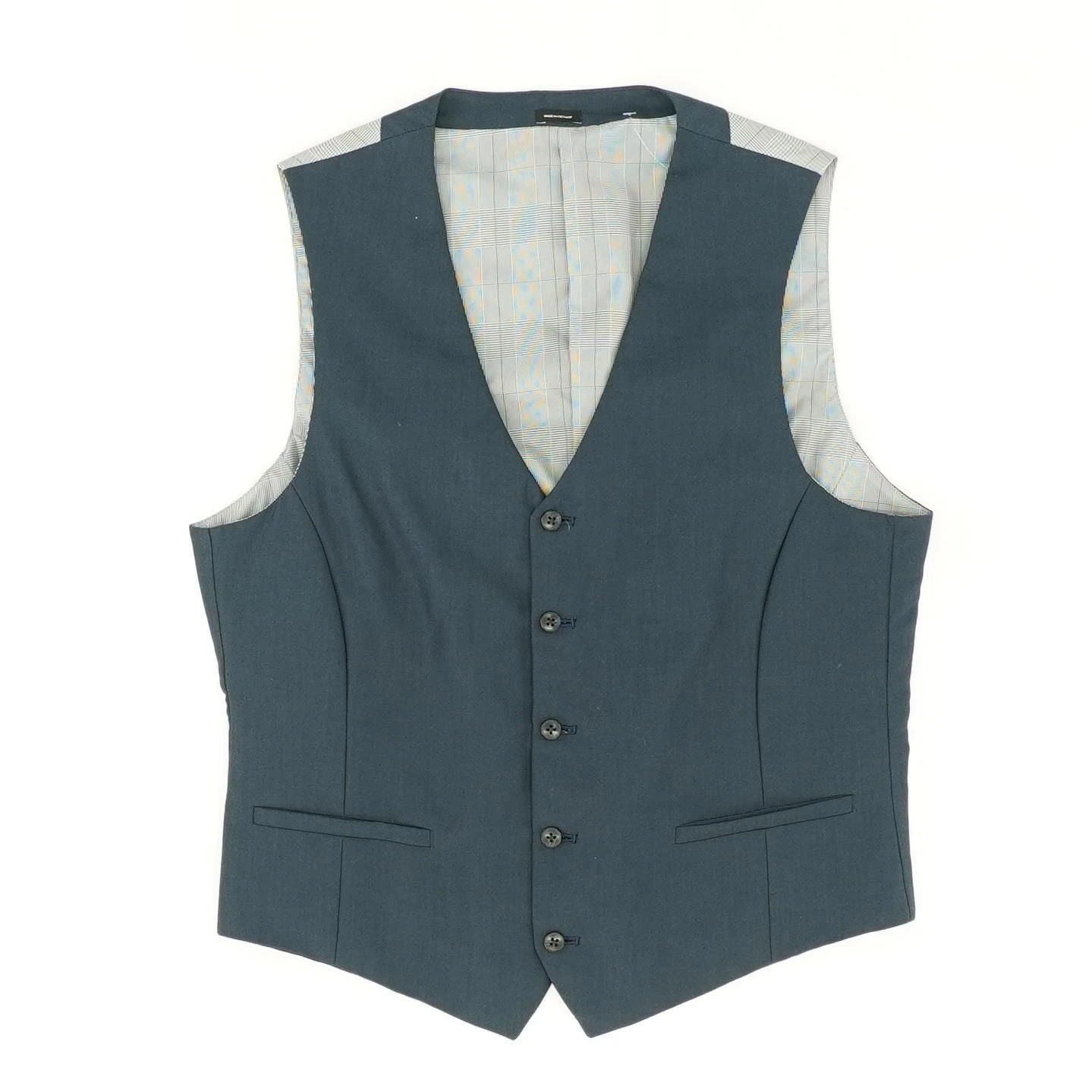 Navy Solid Suit Vest