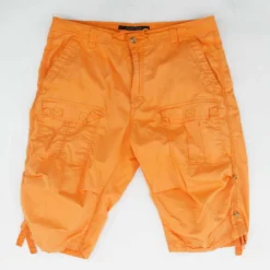 Sean John Neon Orange Solid Cargo Shorts