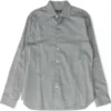 John Varvatos Gray Geometric Long Sleeve Button Down