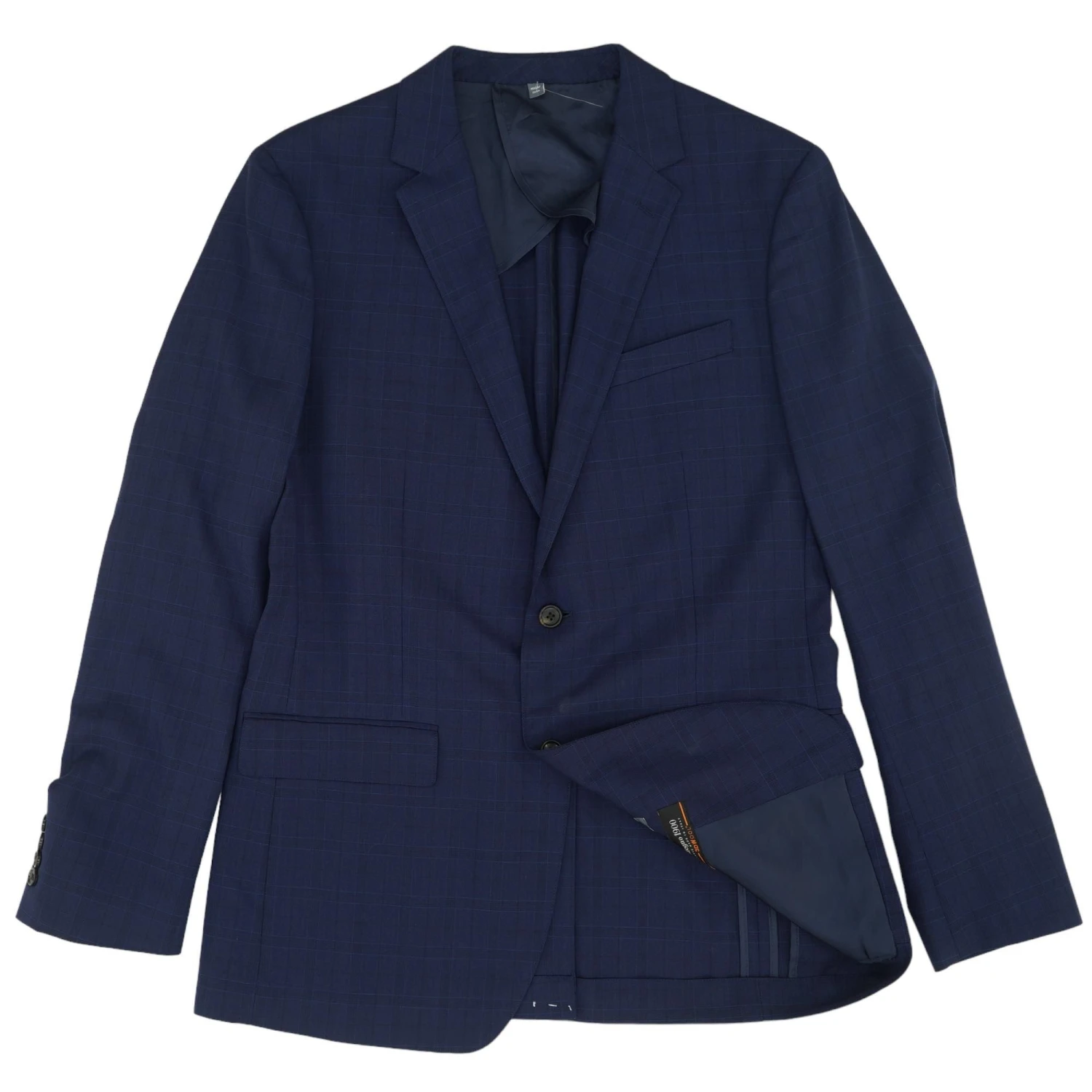 Navy Plaid Sport Coat