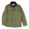 Olive Solid Topcoat Jacket