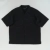 Black Check Short Sleeve Button Down