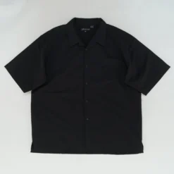 Black Check Short Sleeve Button Down