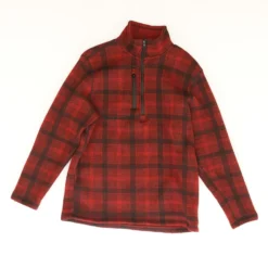 Red Plaid 1/4 Zip
