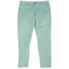 Turquoise Solid Chino Pants