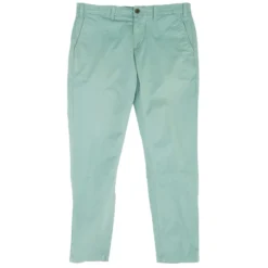 Turquoise Solid Chino Pants
