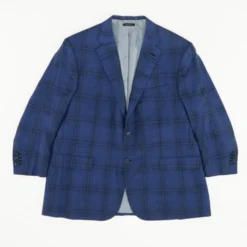 Brioni Navy Single-Breasted Wool Sport Coat