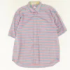Vintage 1990's Pink/Blue Striped Short Sleeve Button Down
