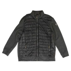 Charcoal Solid Puffer Jacket