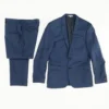 Express Blue Solid 2pc Suit
