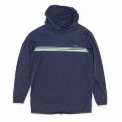 Vissla Navy Striped Hoodie