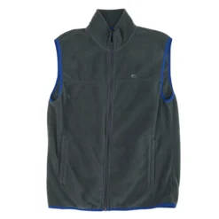 Charcoal Solid Fleece Vest