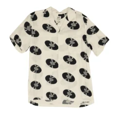 Vans White Graphic X Wacko Maria Vault Record Short Sleeve Button Down