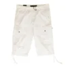 Xray White Solid Cargo Shorts