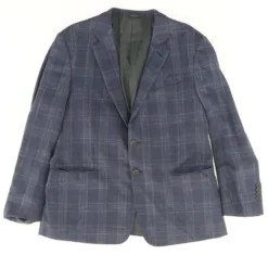 Giorgio Armani Plaid Wool-Blend Single Breasted Sport Coat