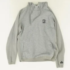 ADIDAS Gray Embroidered Detail Hoodie