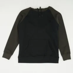 Black Color Block Hoodie