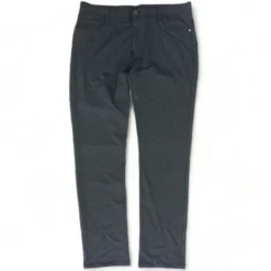 Navy Check Five Pocket Pants