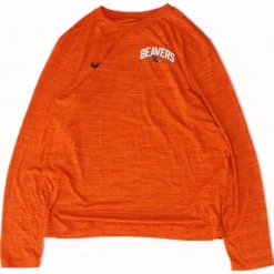 Nike Orange Solid Oregon State Beavers Crewneck T-Shirt
