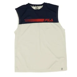 Fila White Color Block Tank