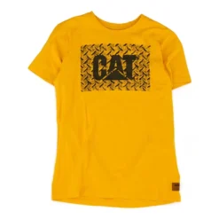 CATerpillar Yellow Graphic Crewneck T-Shirt