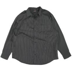 Van Heusen Black Striped Long Sleeve Button Down
