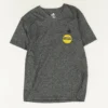 Charcoal Solid V Neck T-Shirt