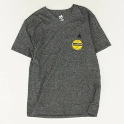 Charcoal Solid V Neck T-Shirt