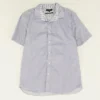 Ted Baker Purple Geometric Short Sleeve Button Down