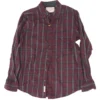 Maroon Plaid Flannel Button Down