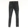 Amiri Logo Applique Skinny Jeans In Aged Black