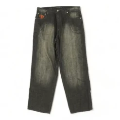 Vintage 1990's Black Embroidered Detail Regular Jeans